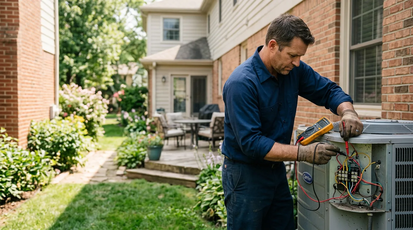 HVAC technician working near Sumner, TX